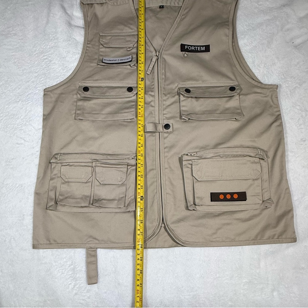 Fortem Utility Vest Prodesign Denmark Multi Pocket Workwear Size L - Picture 13 of 13